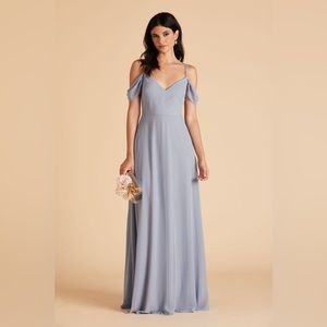 Birdygrey Devin Convertible Dress in Chiffon Dusty Blue - bridesmaid dress